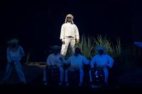 O cantor porto-riquenho Bad Bunny se apresentou em San Juan